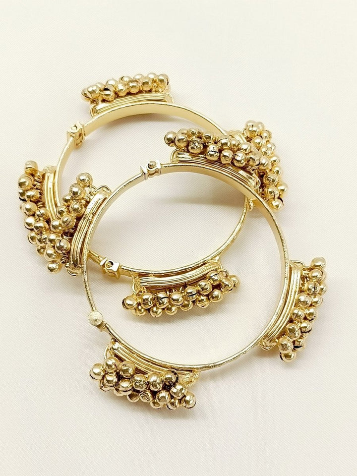 Anna Golden Oxidized Bangles - House of Sarvati LLC