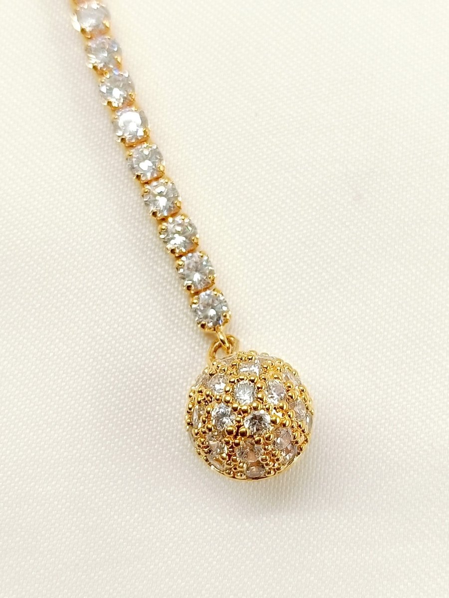 Arianna White American Diamond Teeka - House of Sarvati LLC