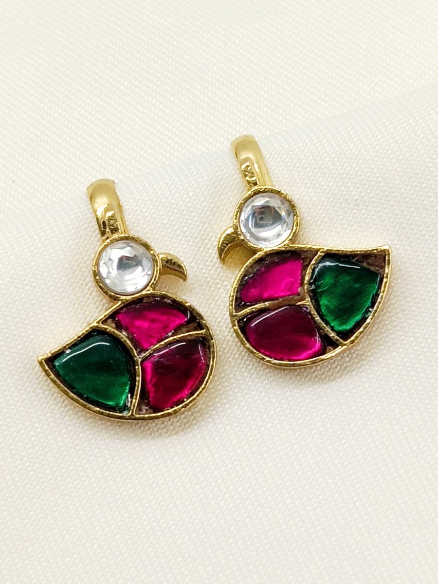 Arnavi R&G Gold Plated Kundan Ear Cuff [ Price is for Pair ] - House of Sarvati LLC