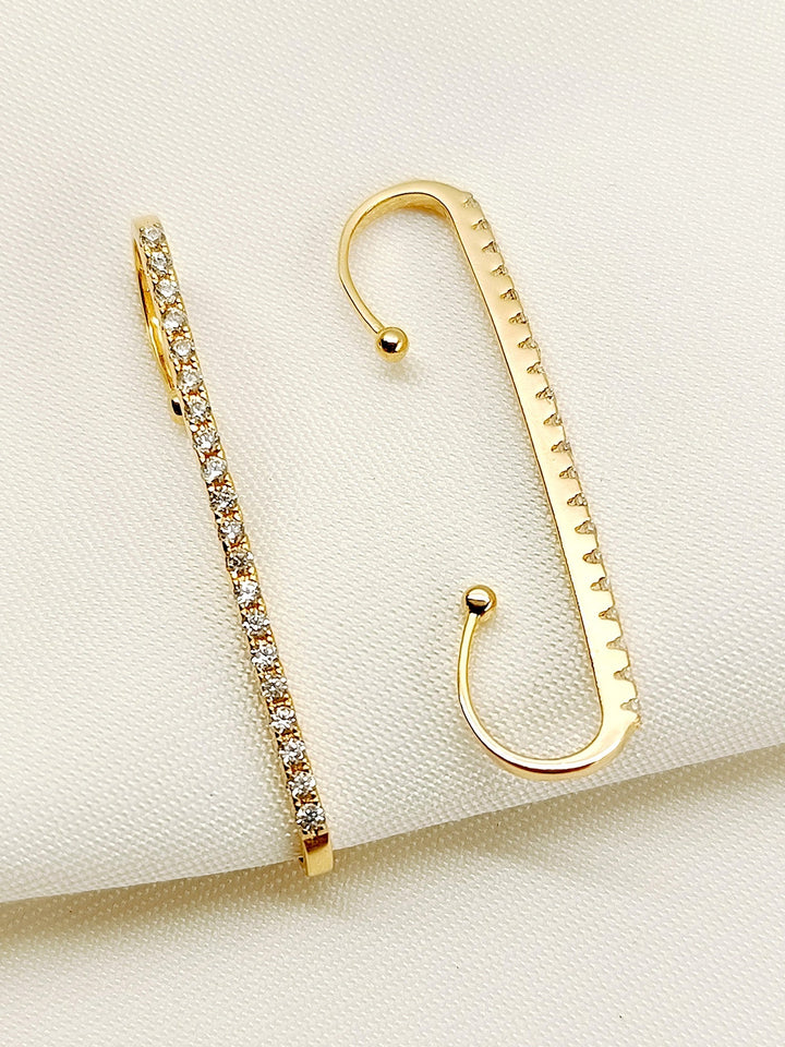 Naima White American Daimond Earcuff