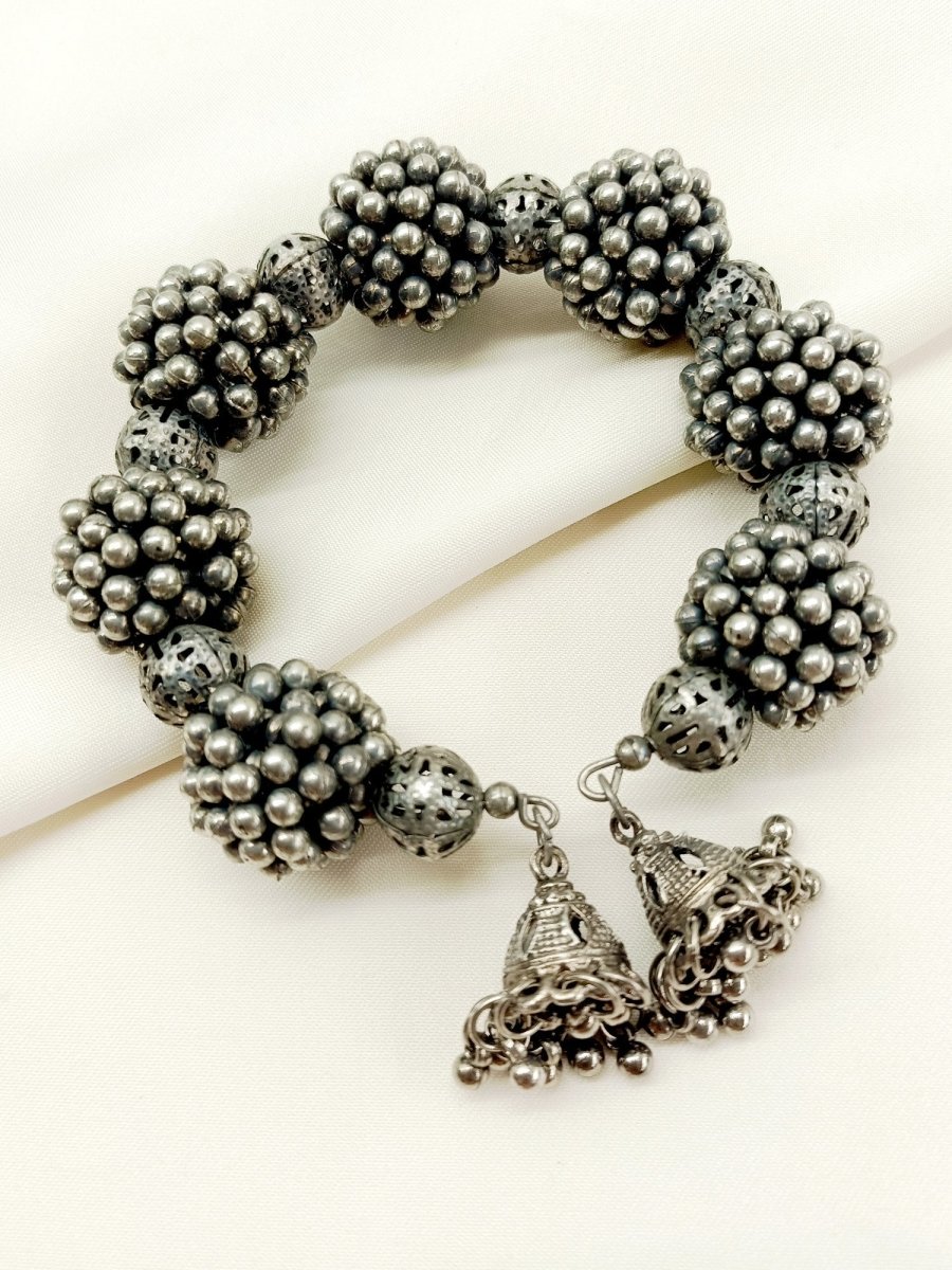 Azill Plain Oxidized Bracelet - House of Sarvati LLC