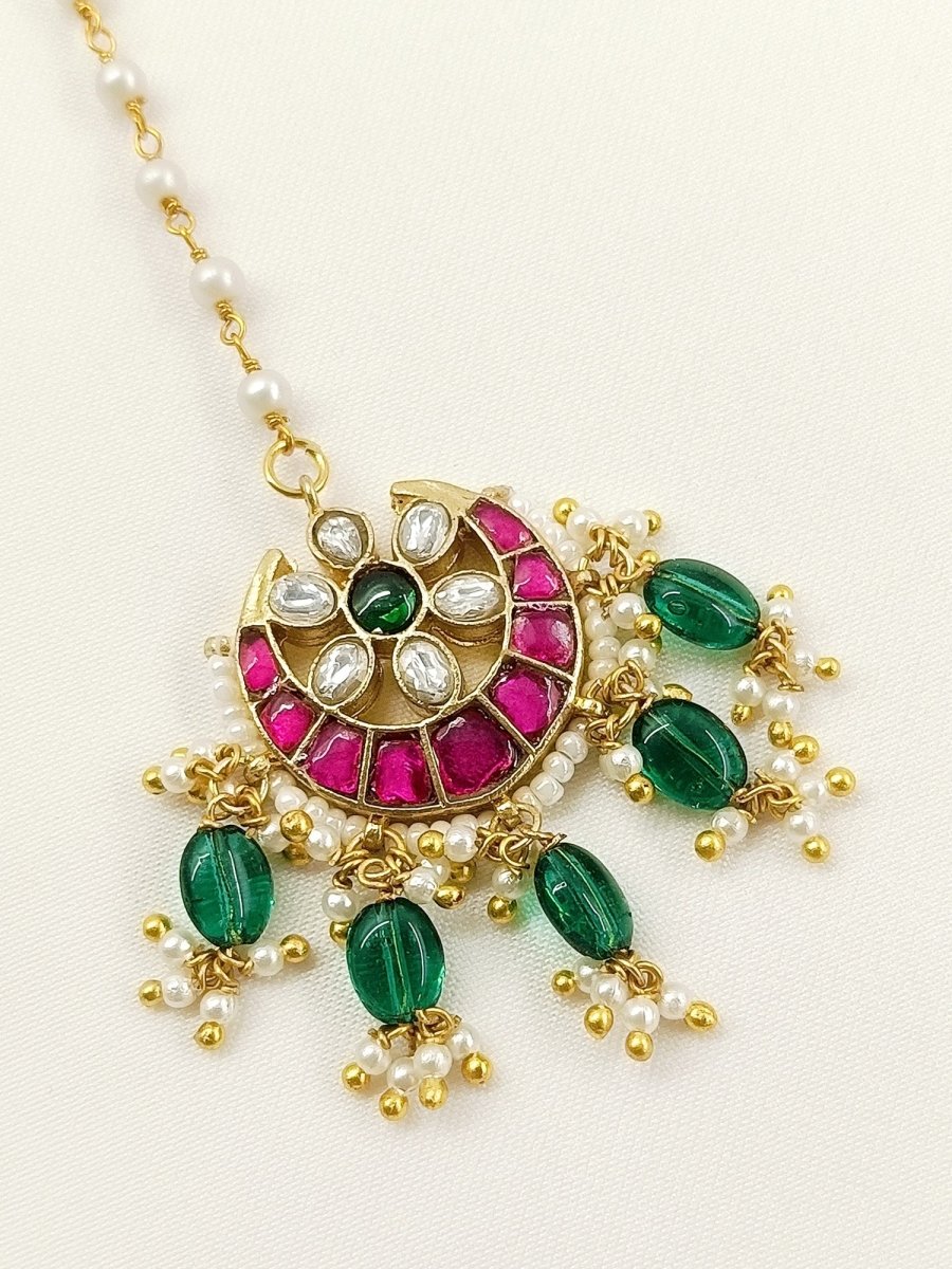 Bhanushri R&G Kundan Teeka - House of Sarvati LLC