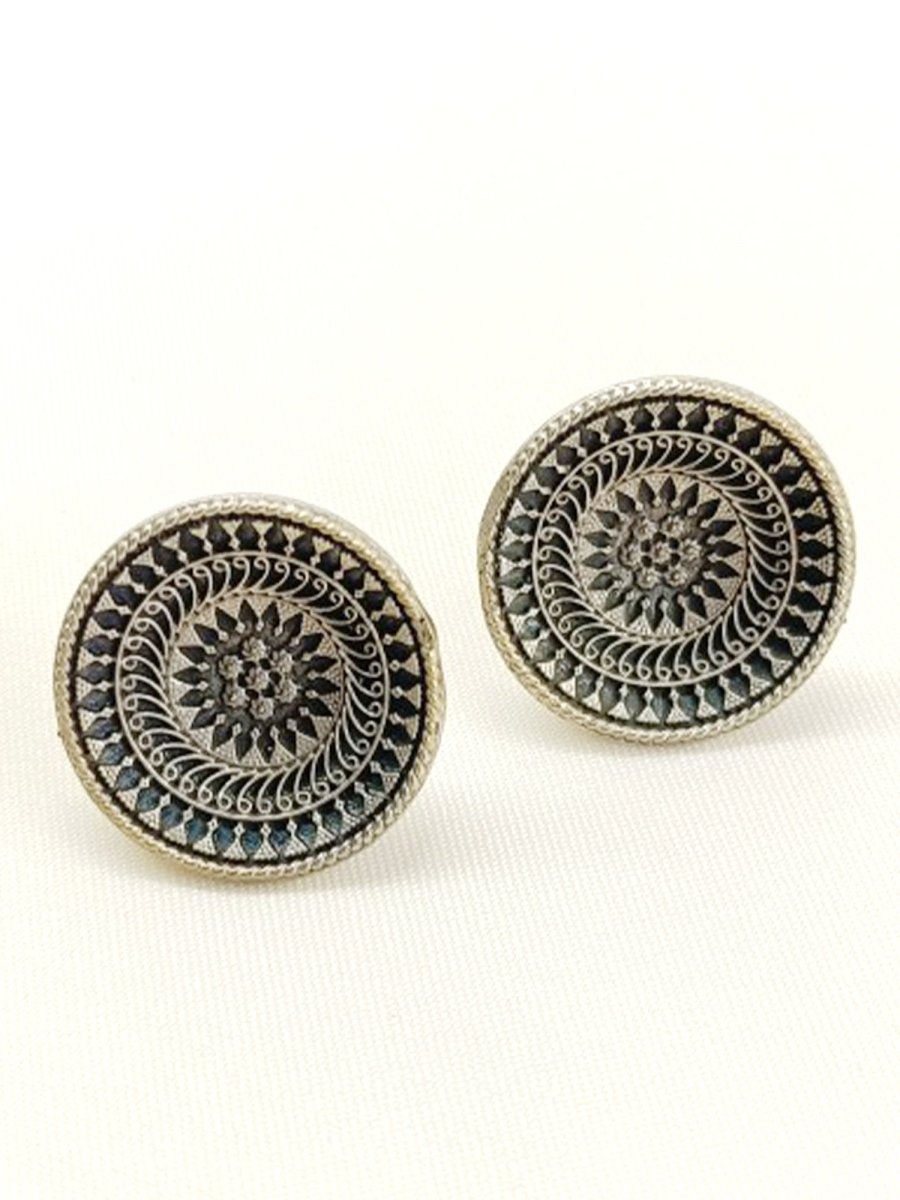 Brishti Plain Oxidized Tops - House of Sarvati LLC