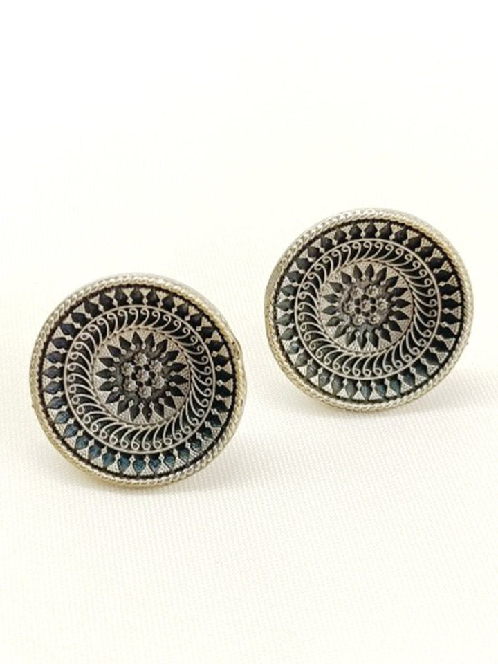 Brishti Plain Oxidized Tops - House of Sarvati LLC
