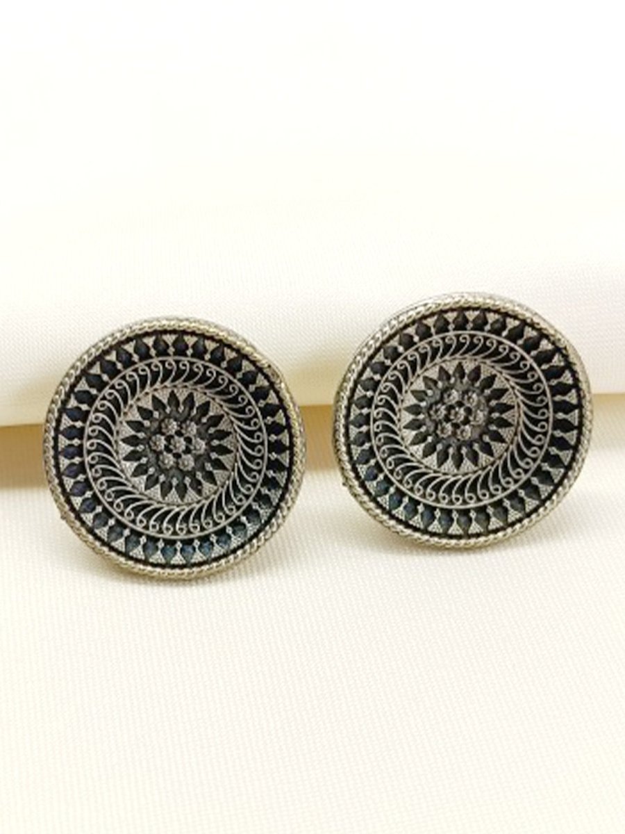 Brishti Plain Oxidized Tops - House of Sarvati LLC
