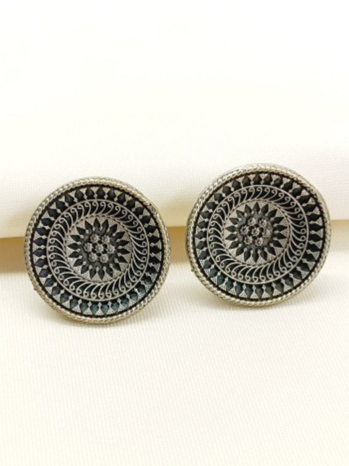 Brishti Plain Oxidized Tops - House of Sarvati LLC