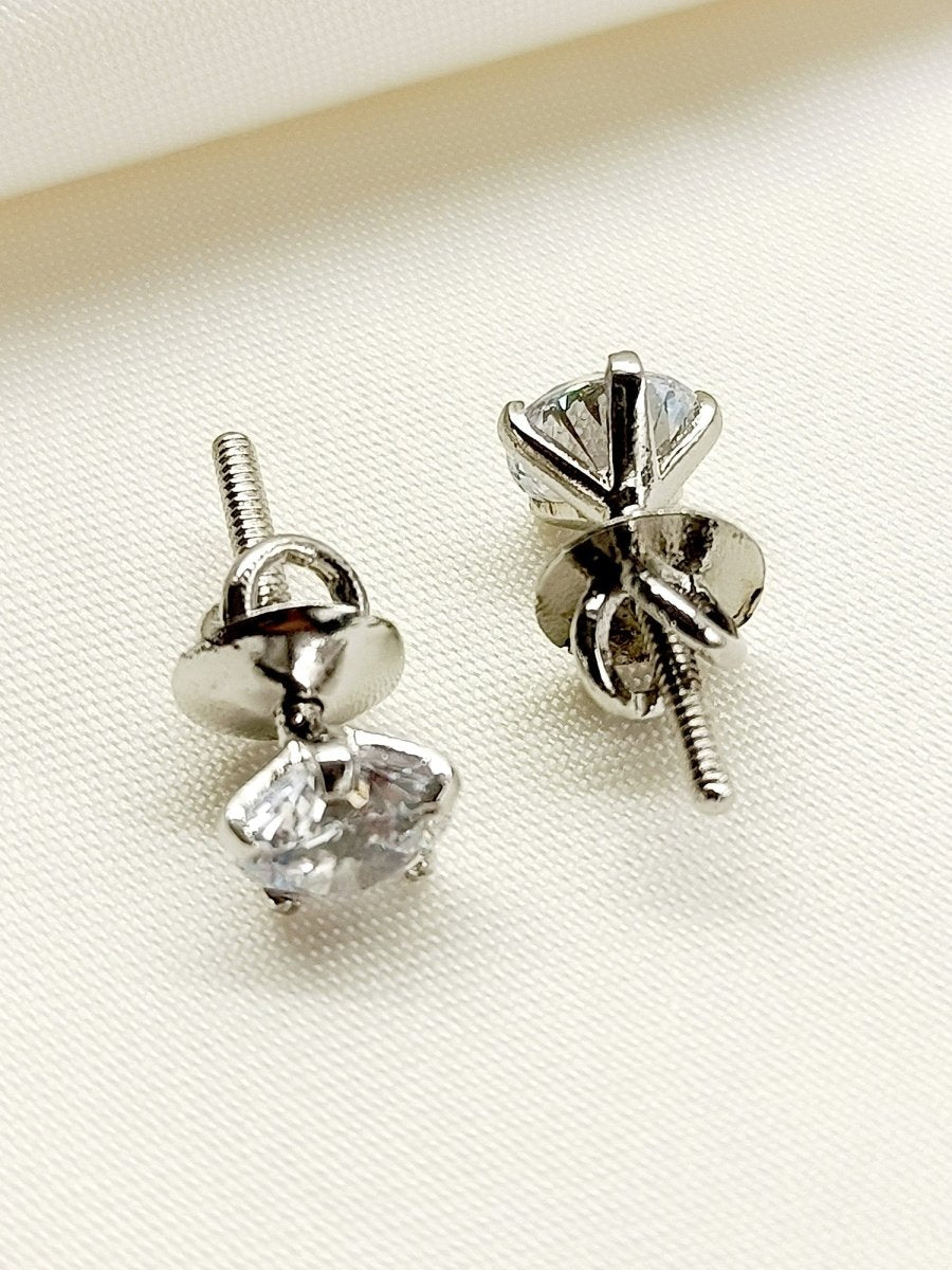 Chloe 92.5 Silver Swarovski Stone Tops - House of Sarvati LLC