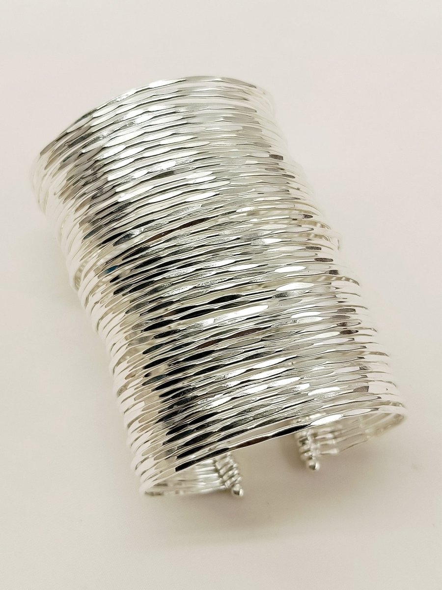 Clementine Silver Western Handcuff - House of Sarvati LLC
