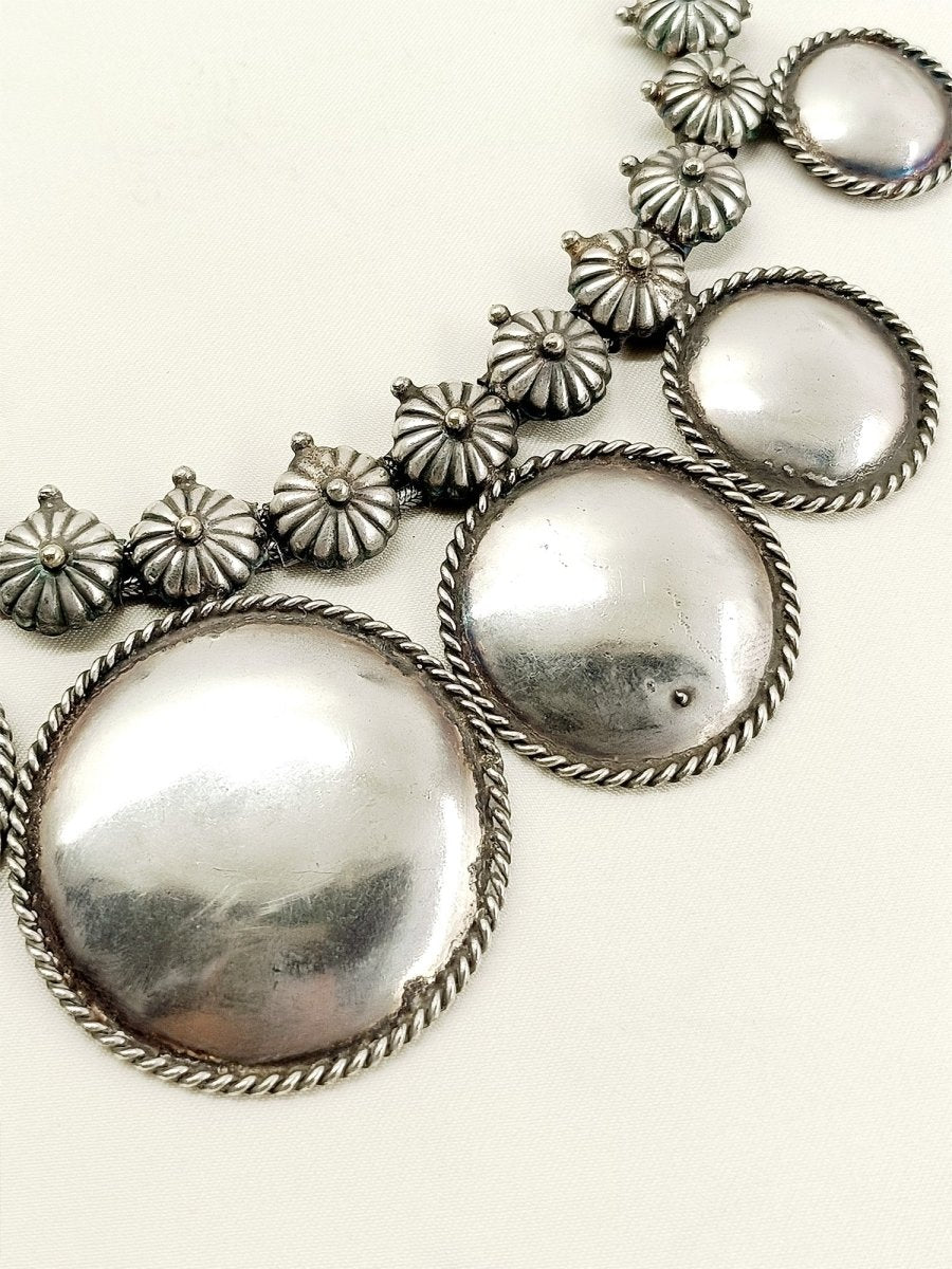 Dakshayani Oxidized Neckpiece - House of Sarvati LLC