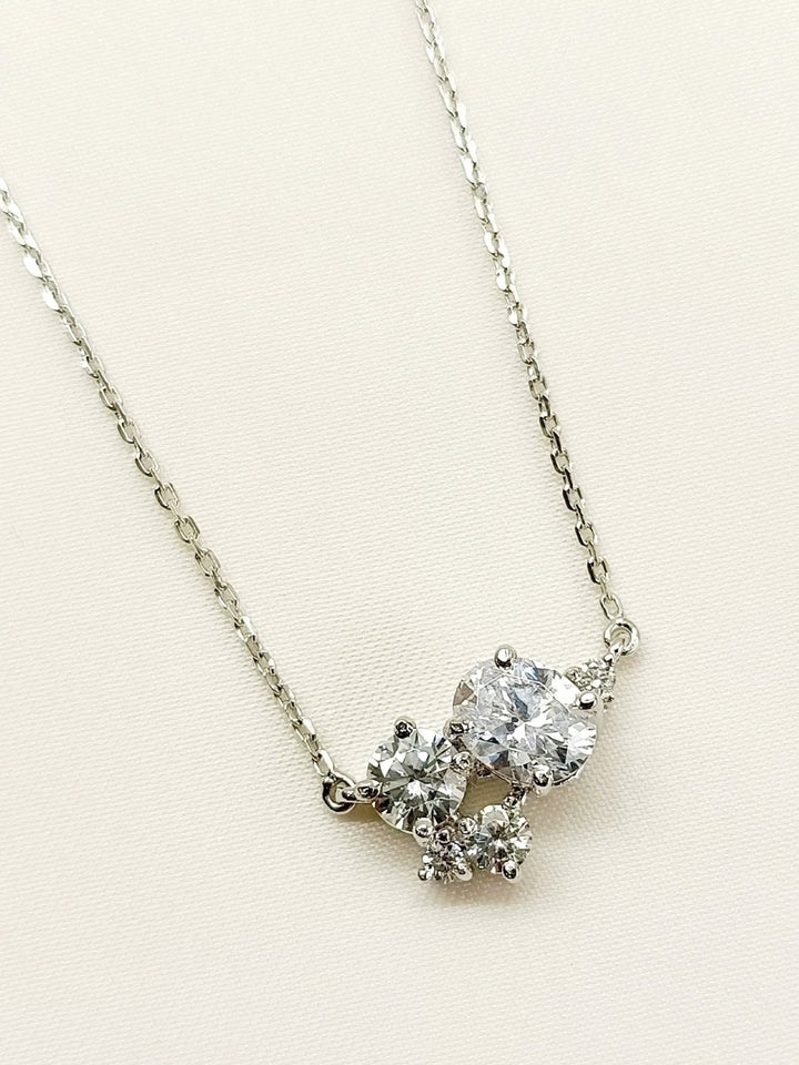 Darshika 92.5 Silver Swarovski Stone Pendal - House of Sarvati LLC