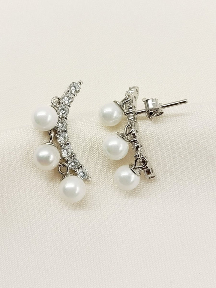 Deaba 92.5 Silver Swarovski Stone Tops - House of Sarvati LLC