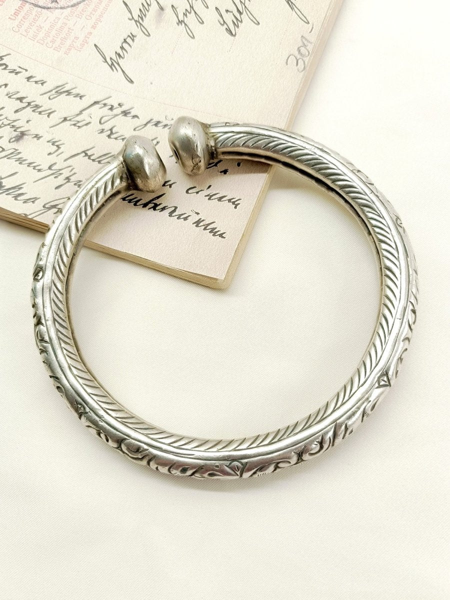 Dhriti Oxidized Silver Anklet [Price Is For Single Piece] - House of Sarvati LLC
