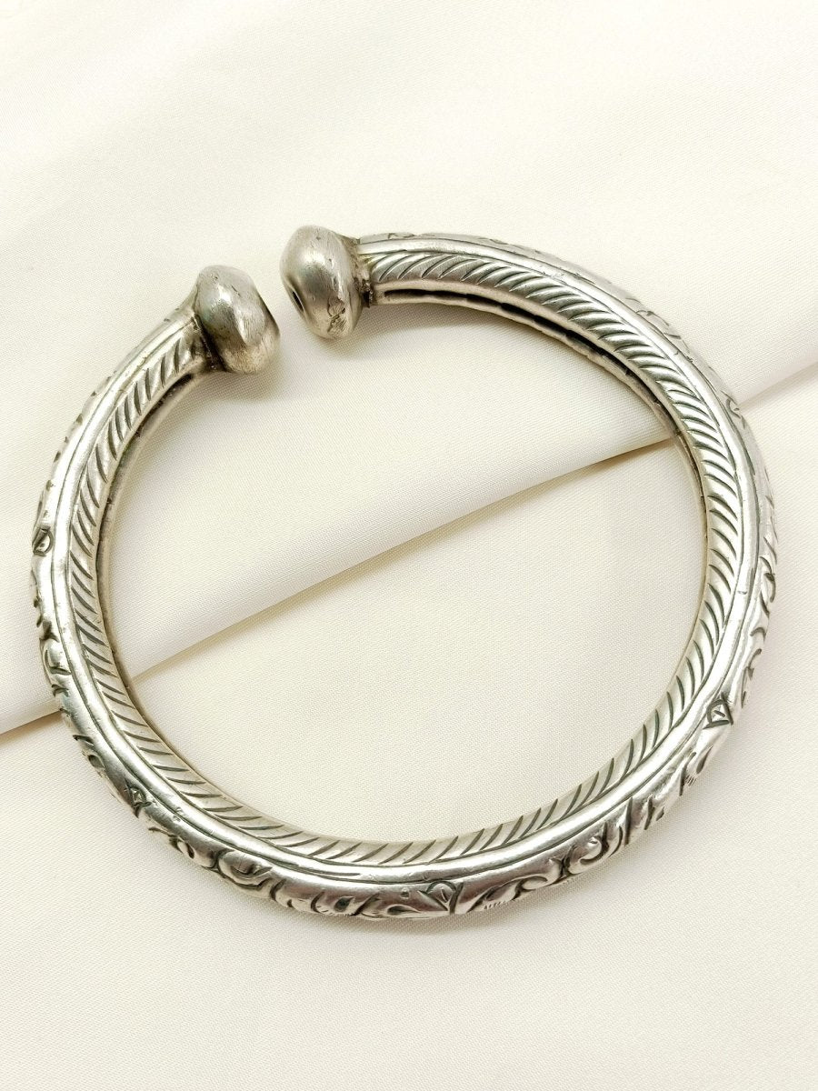 Dhriti Oxidized Silver Anklet [Price Is For Single Piece] - House of Sarvati LLC