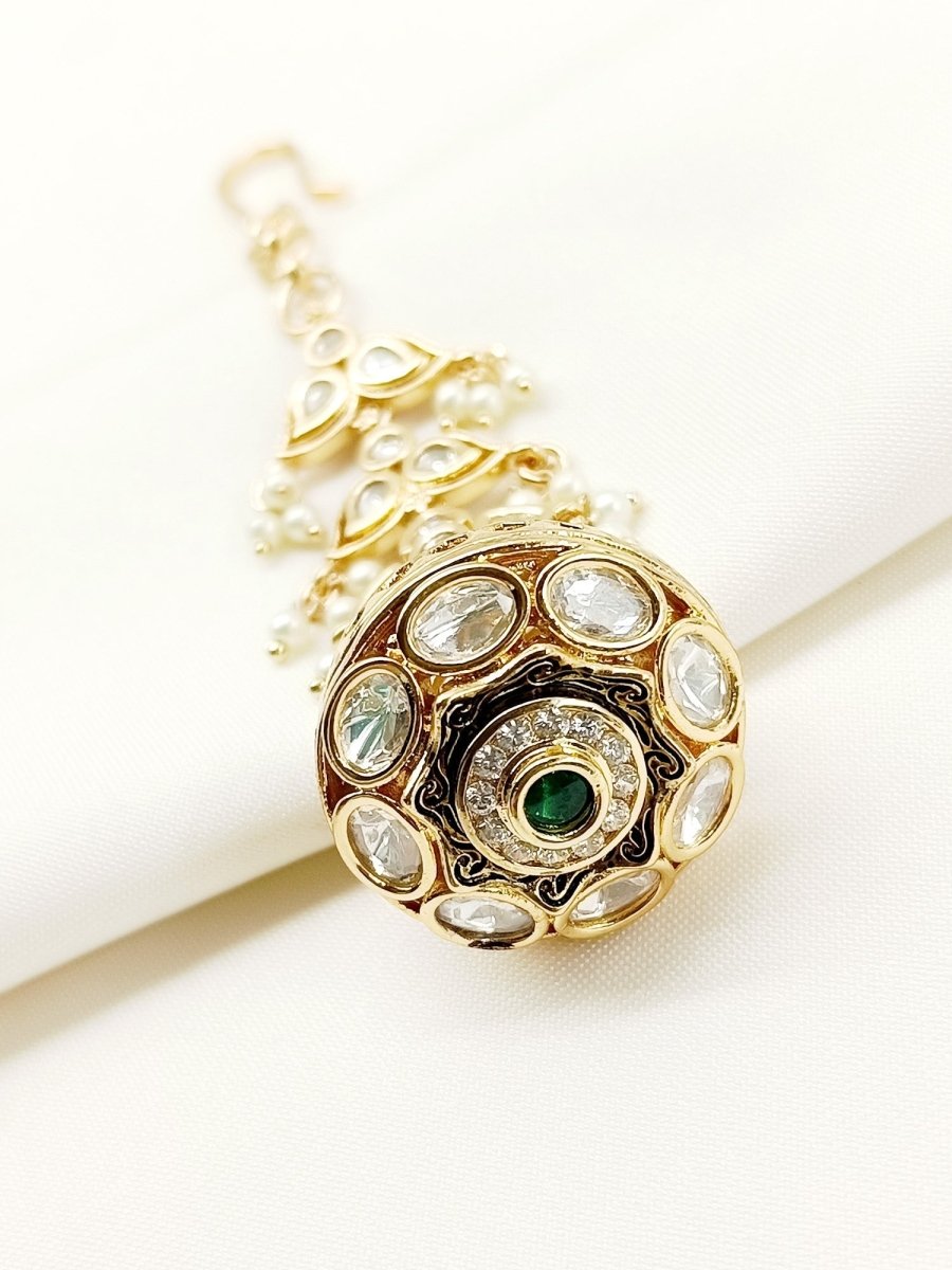 Donna Green Kundan Borla - House of Sarvati LLC
