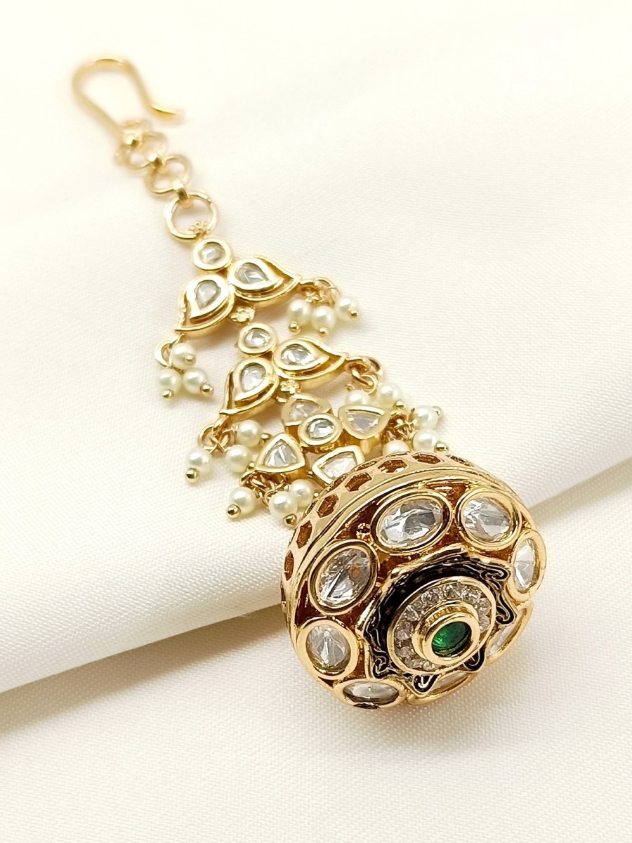Donna Green Kundan Borla - House of Sarvati LLC