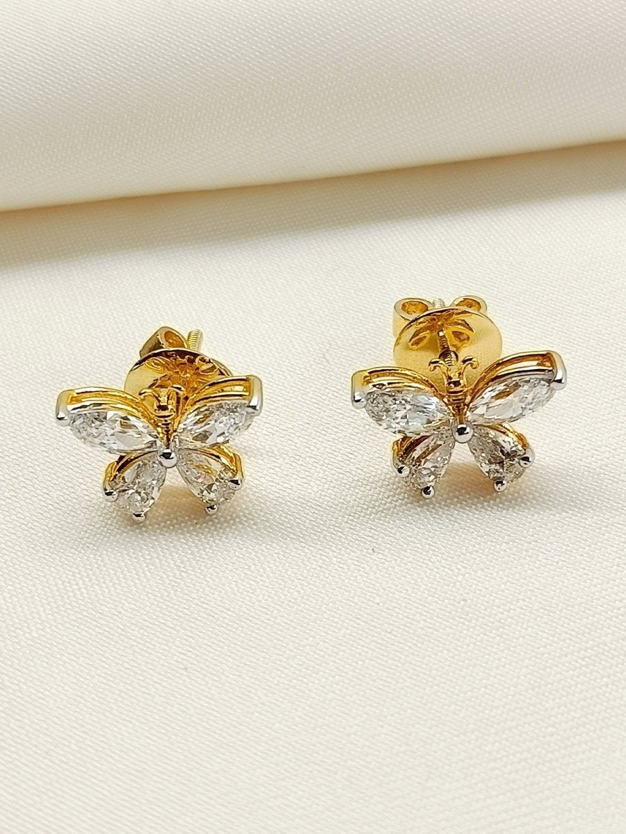 Eira 92.5 Silver Swarovski Stone Tops - House of Sarvati LLC