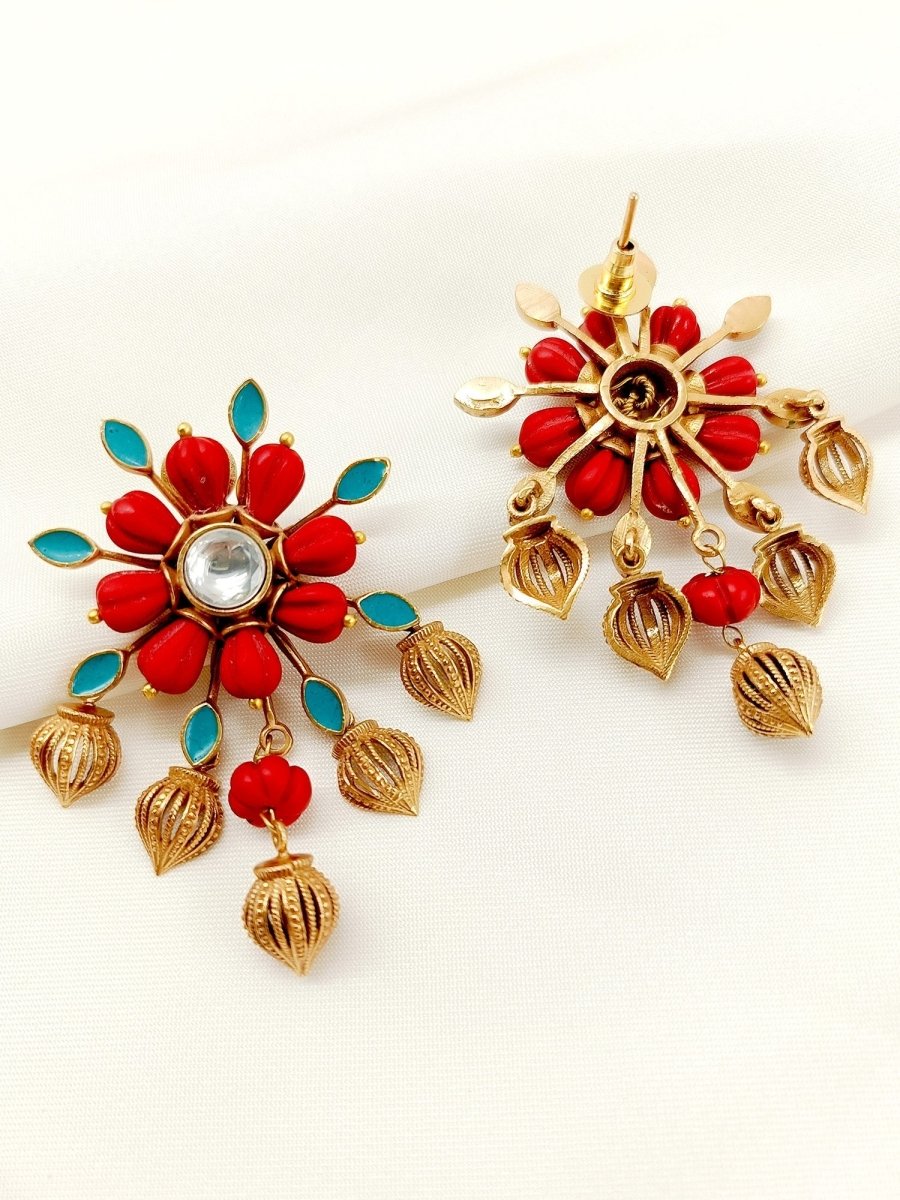 Eka Red Boutique Tops - House of Sarvati LLC