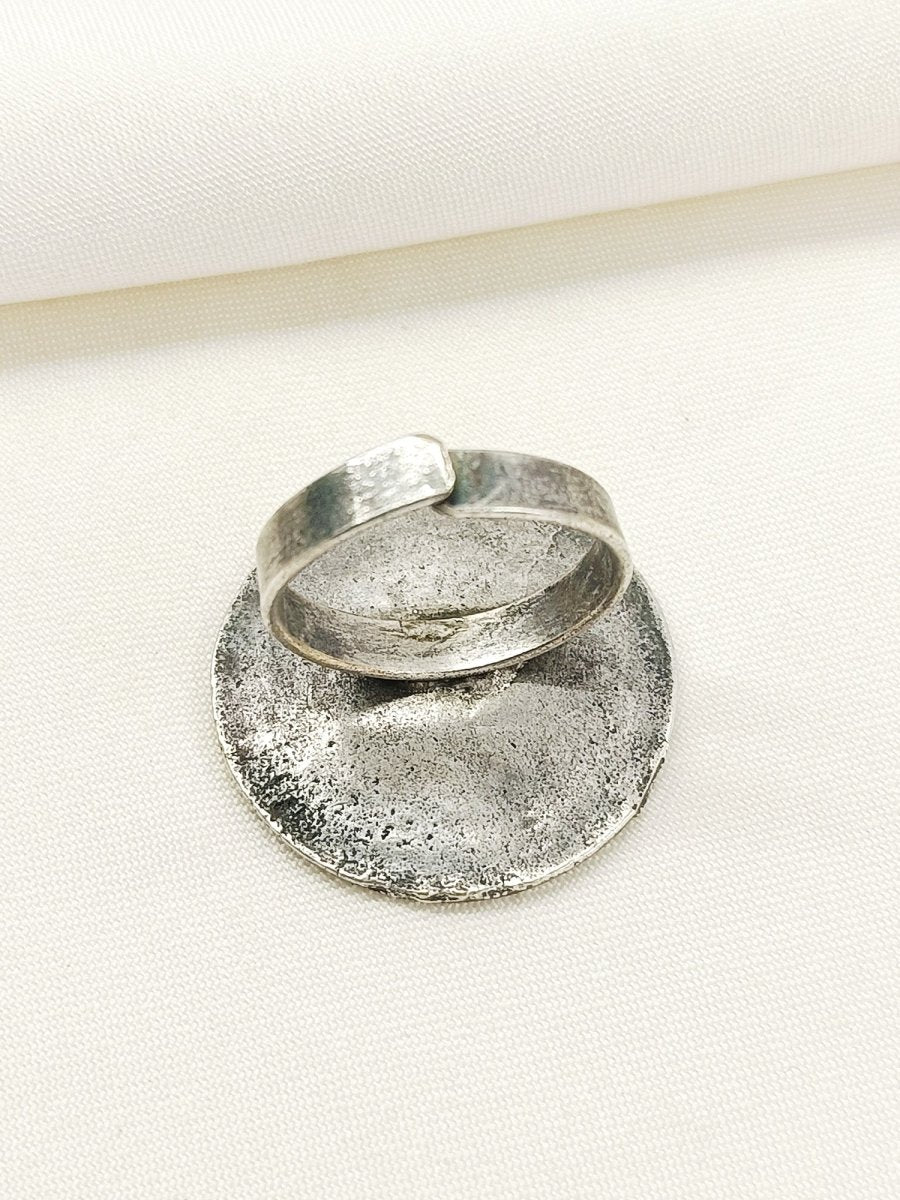Emi Plain Oxidized Finger Ring - House of Sarvati LLC
