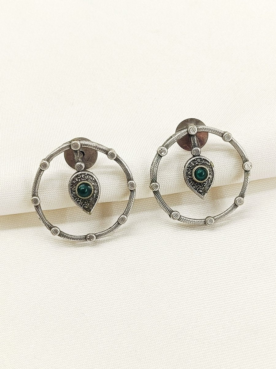 Fulki Green Oxidized Tops - House of Sarvati LLC