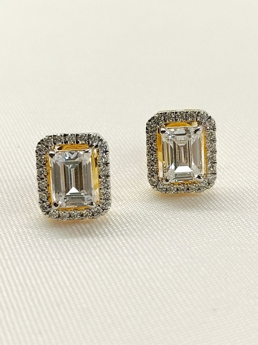 Giselle 92.5 Silver Swarovski Stone Tops - House of Sarvati LLC