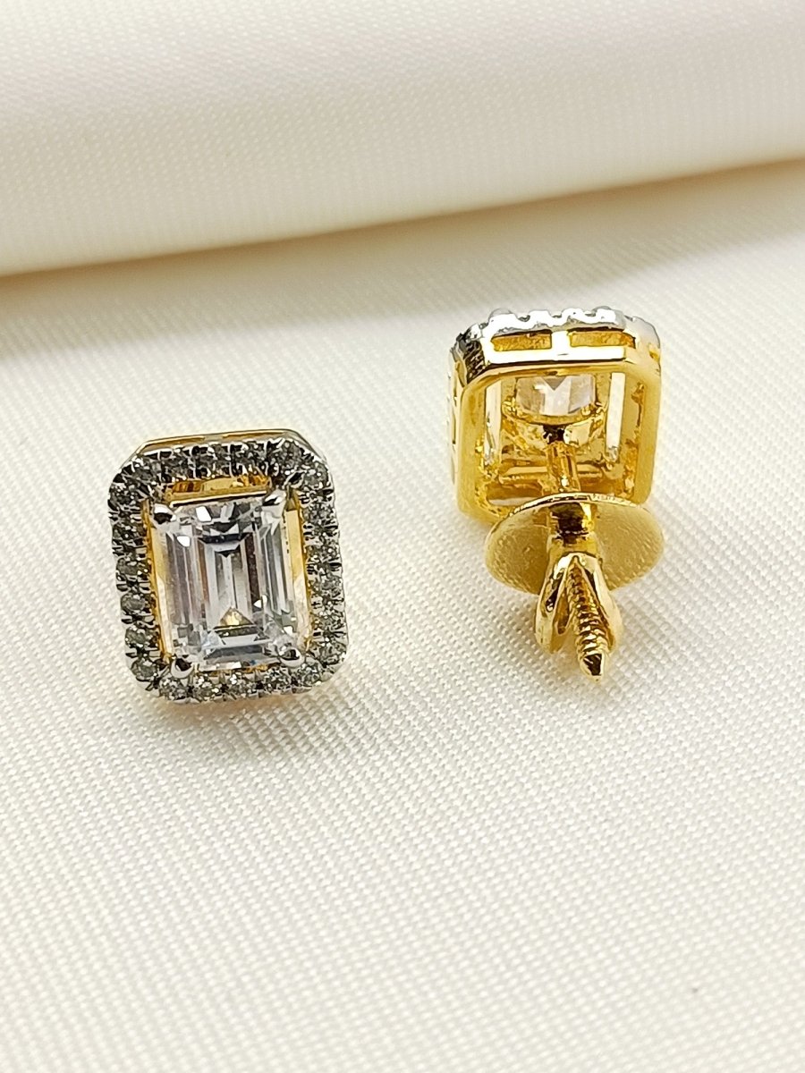 Giselle 92.5 Silver Swarovski Stone Tops - House of Sarvati LLC