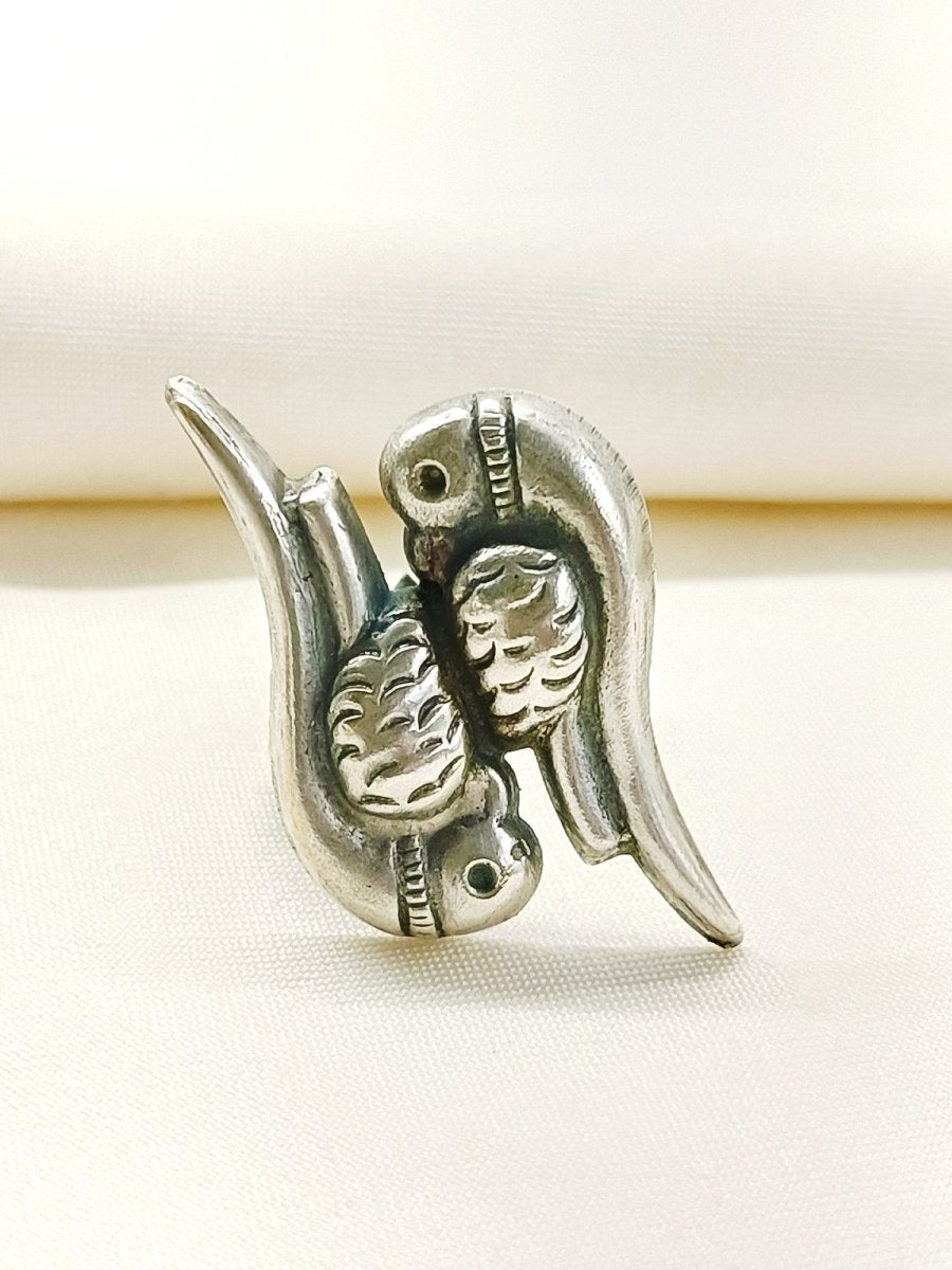 Gunjal Plain Oxidized Finger Ring - House of Sarvati LLC