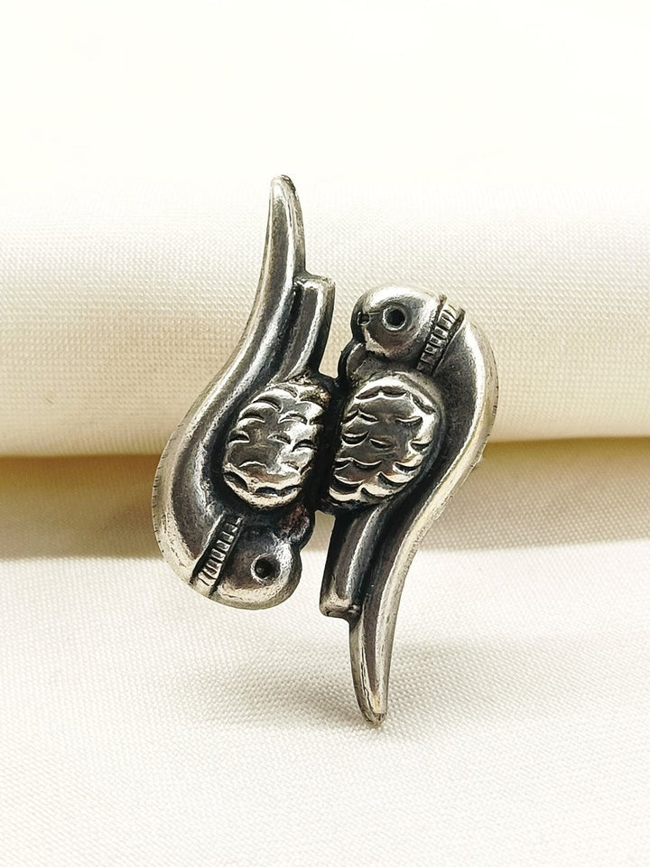Gunjal Plain Oxidized Finger Ring - House of Sarvati LLC
