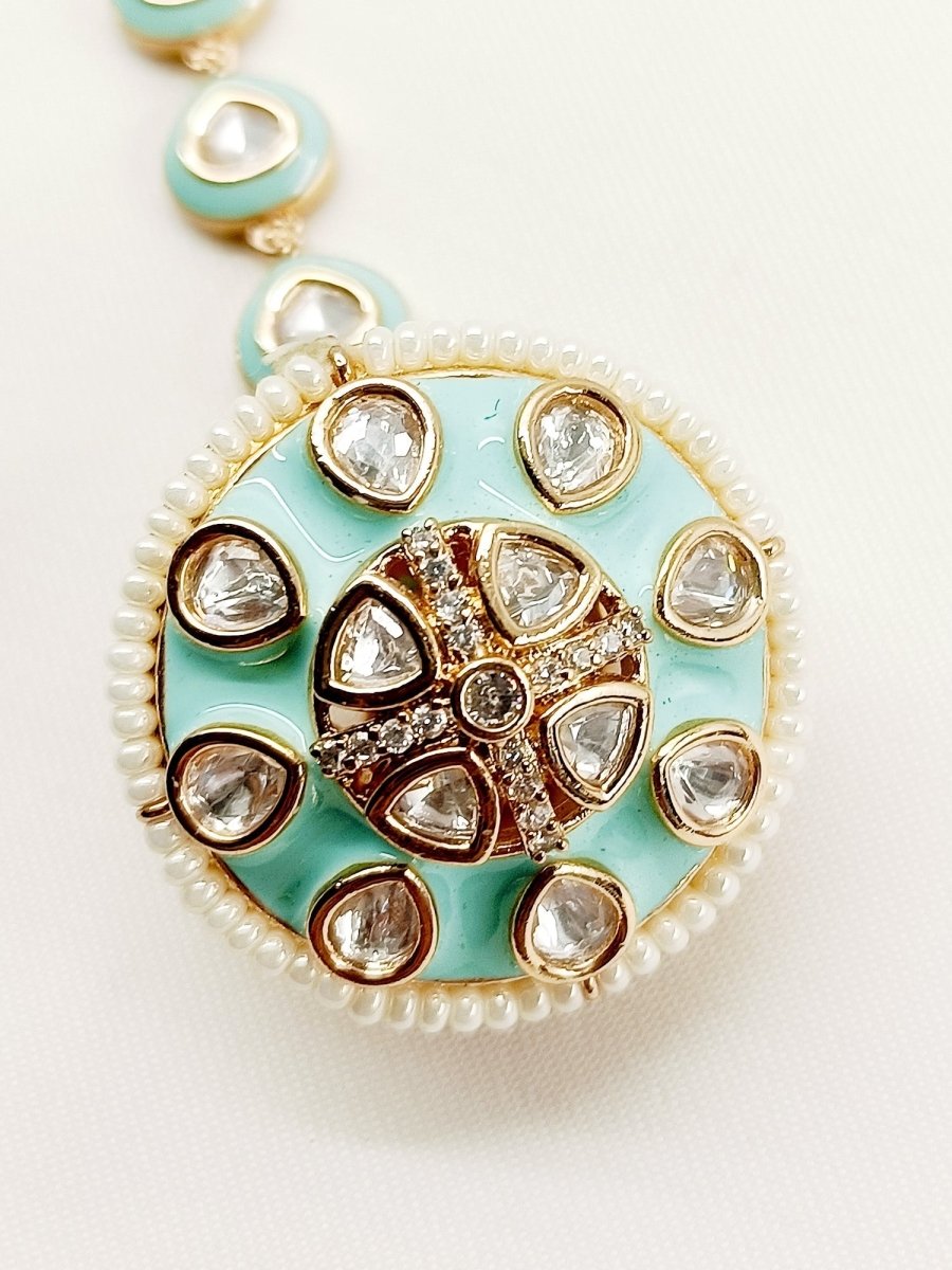 Helly Firozi Kundan Borla - House of Sarvati LLC