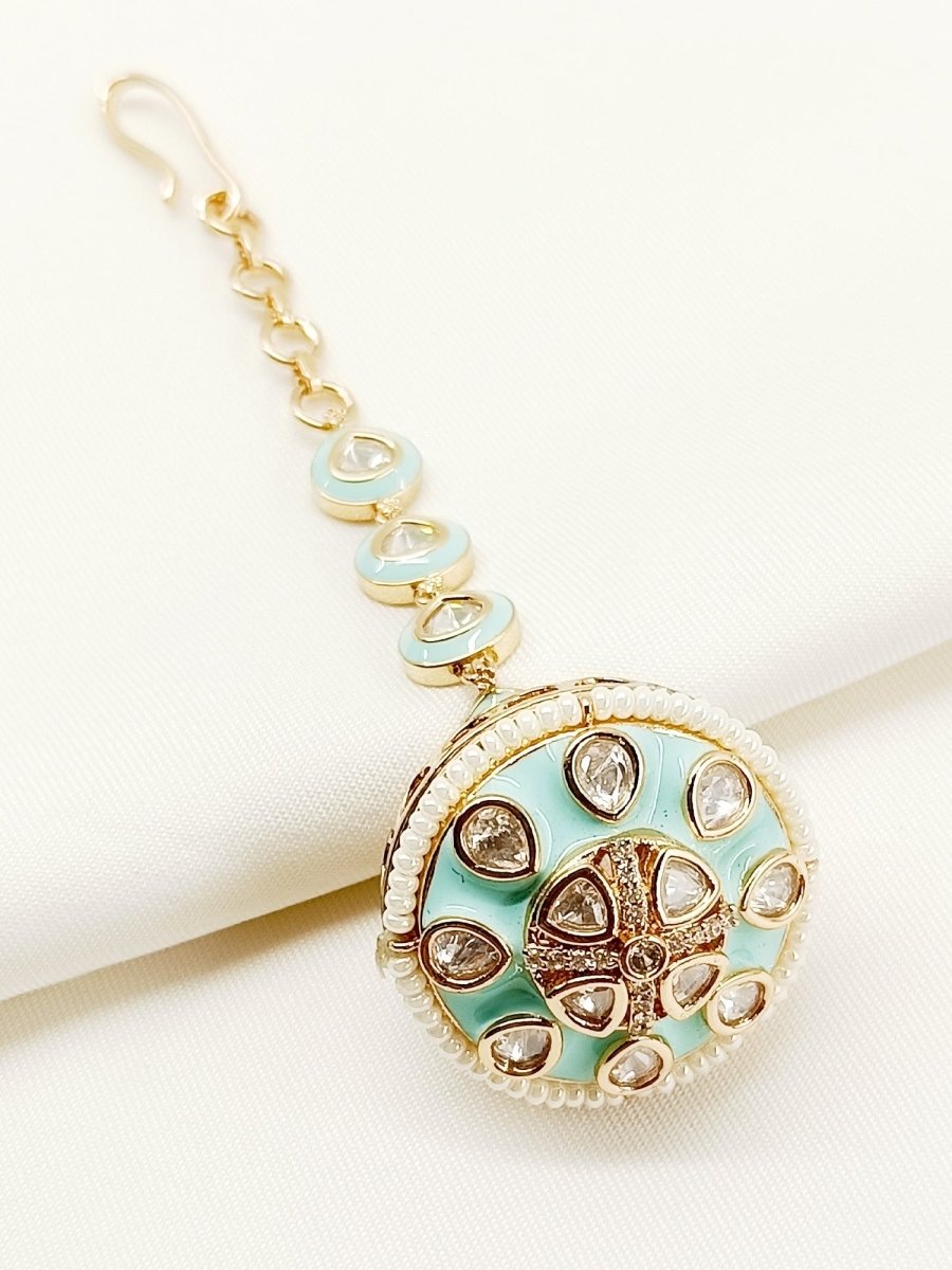 Helly Firozi Kundan Borla - House of Sarvati LLC