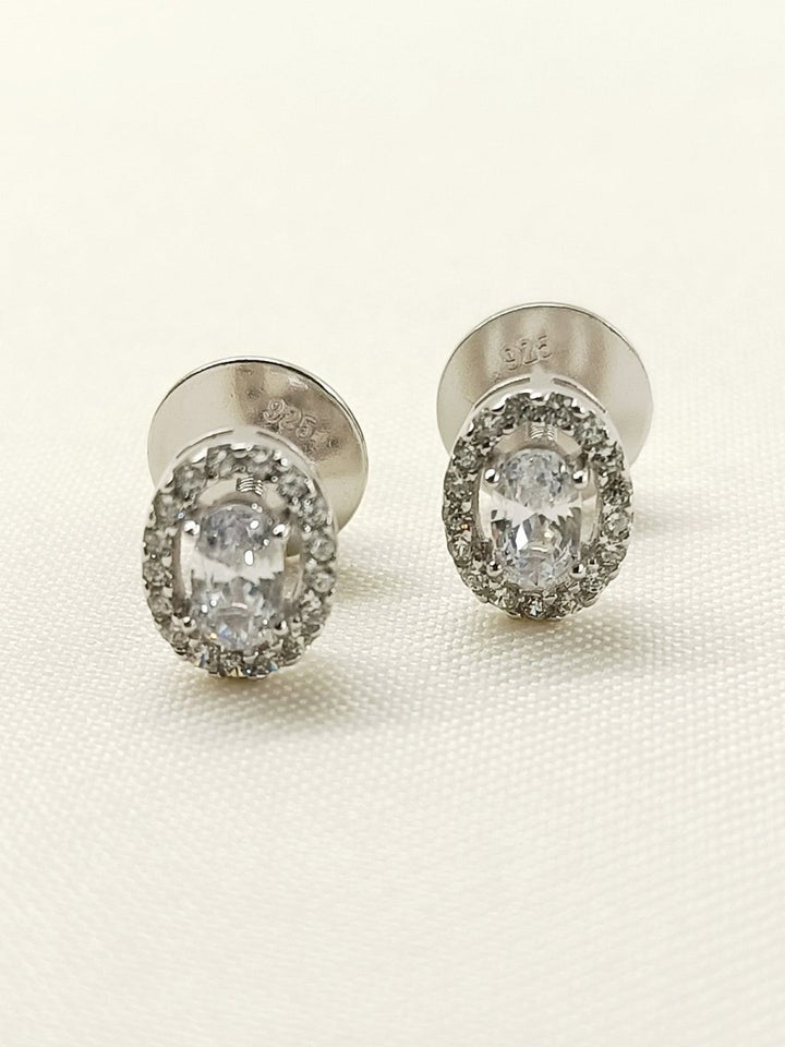 Hema 92.5 Silver Swarovski Stone Tops - House of Sarvati LLC