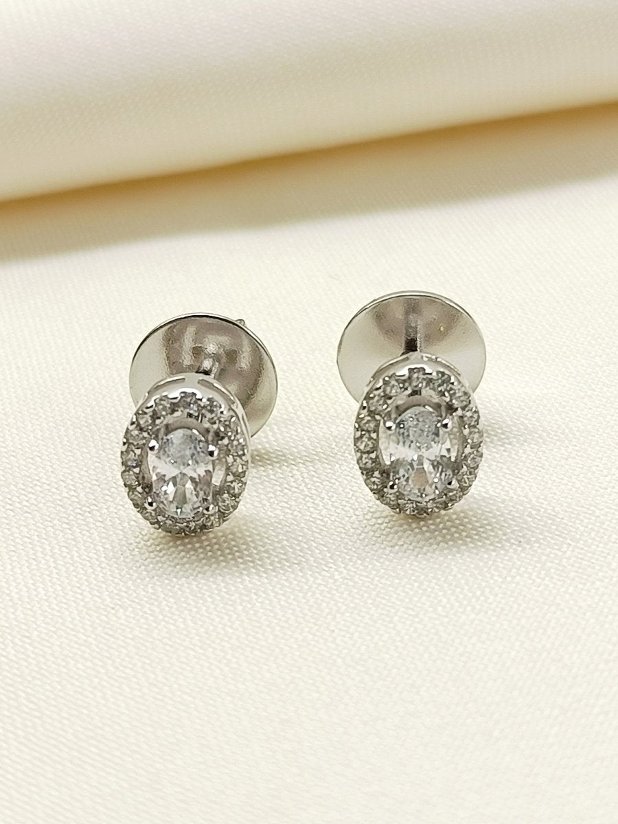 Hema 92.5 Silver Swarovski Stone Tops - House of Sarvati LLC