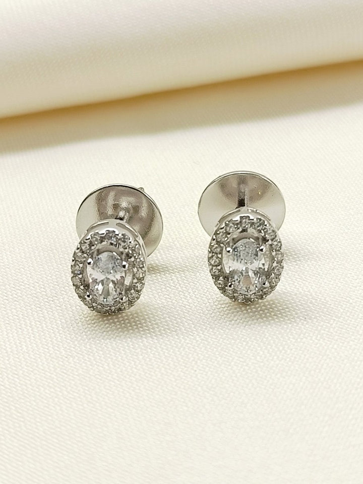 Hema 92.5 Silver Swarovski Stone Tops - House of Sarvati LLC