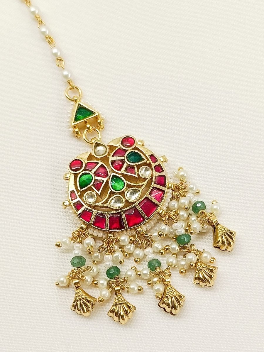Hemakshi R&G Kundan Teeka - House of Sarvati LLC