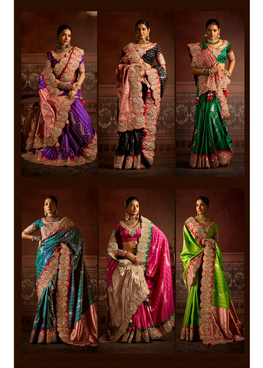 Heritage Elegance – Bangalore Taana Silk Saree Catalogue (Set of 6) - House of Sarvati LLC