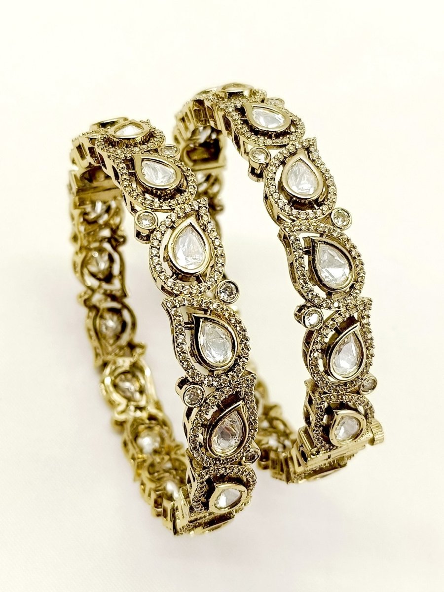 Jashn Victorian Bangle Set Of 2 - House of Sarvati LLC