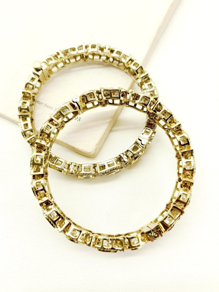 Jashn Victorian Bangle Set Of 2 - House of Sarvati LLC