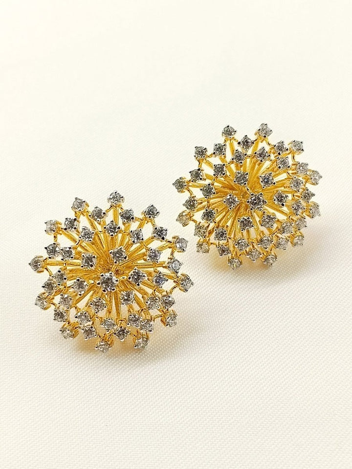 Khushi 92.5 Silver Swarovski Stone Tops - House of Sarvati LLC