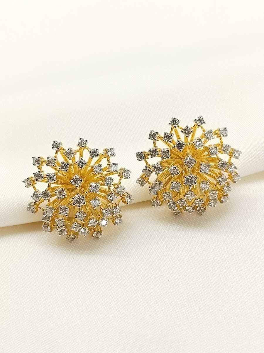 Khushi 92.5 Silver Swarovski Stone Tops - House of Sarvati LLC