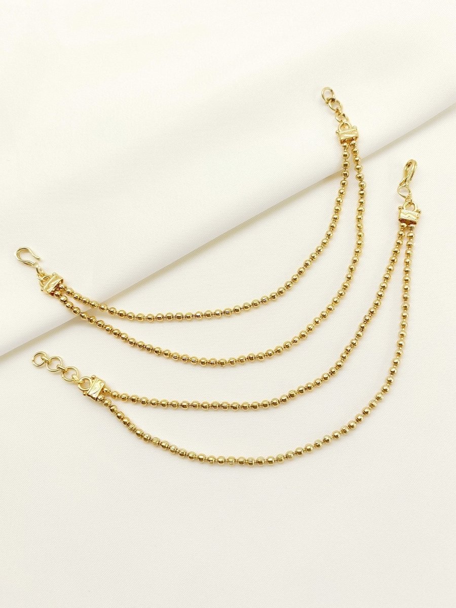 Laveena Traditional Ear Chain - House of Sarvati LLC
