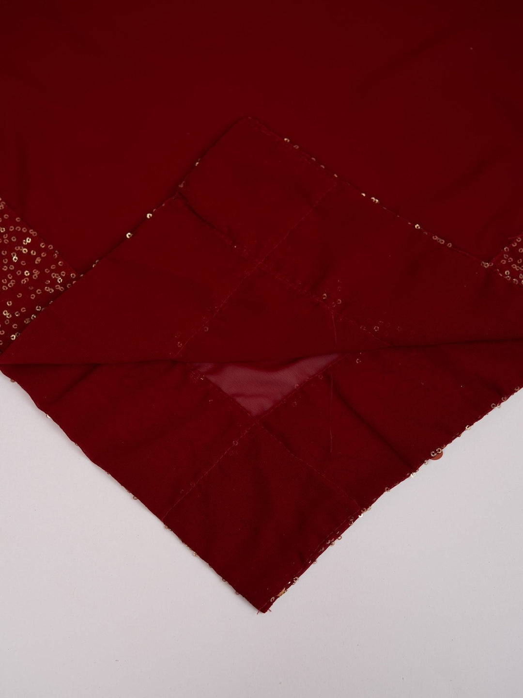 Men's Maroon Georgette Sequin Embroidered Dupatta - view 3