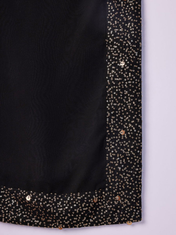 Men's Black - Dupatta - House of Sarvati LLC