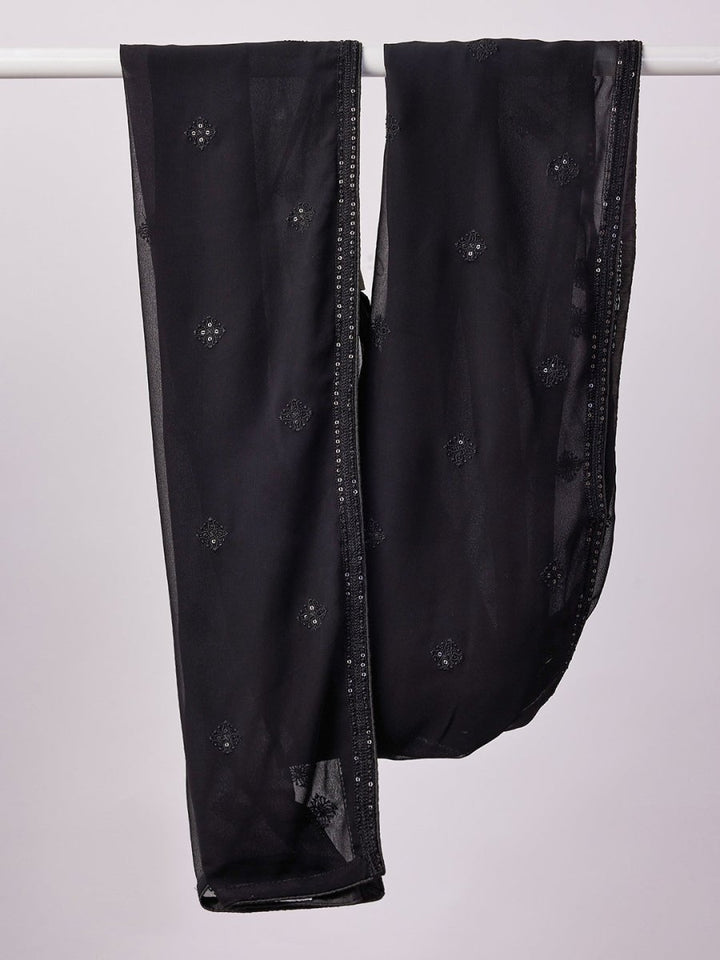Men's Black - Dupatta - House of Sarvati LLC
