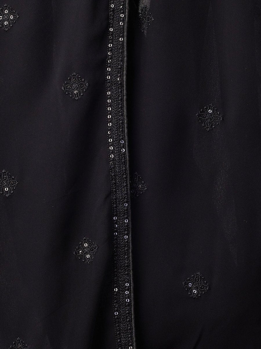 Men's Black - Dupatta - House of Sarvati LLC
