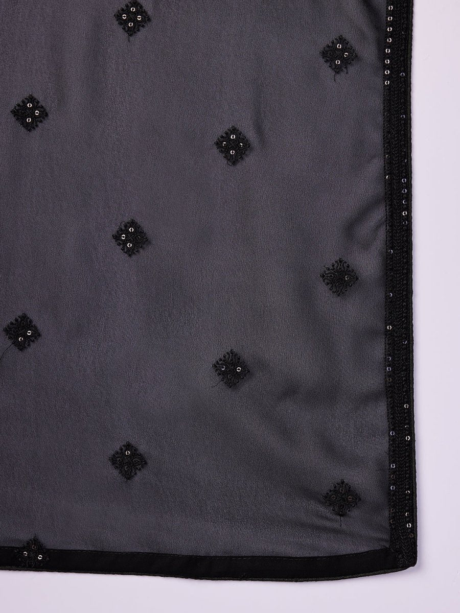 Men's Black - Dupatta - House of Sarvati LLC