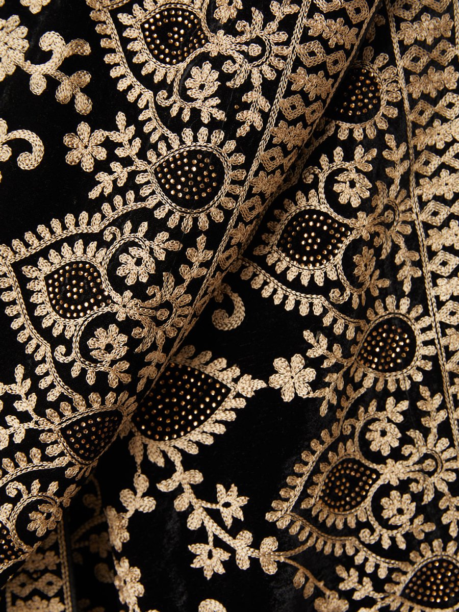 Men's Black - Dupatta - House of Sarvati LLC