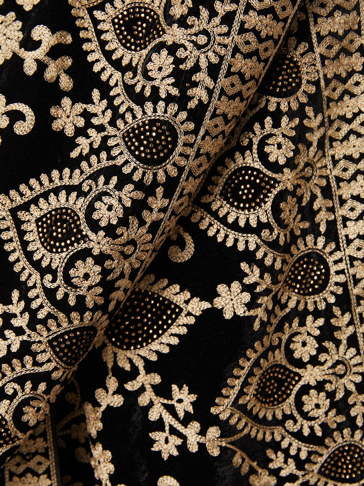 Men's Black - Dupatta - House of Sarvati LLC