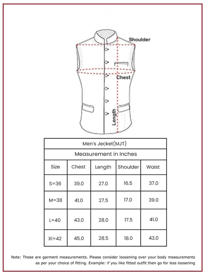 Men's Black Nehru Jacket - House of Sarvati LLC