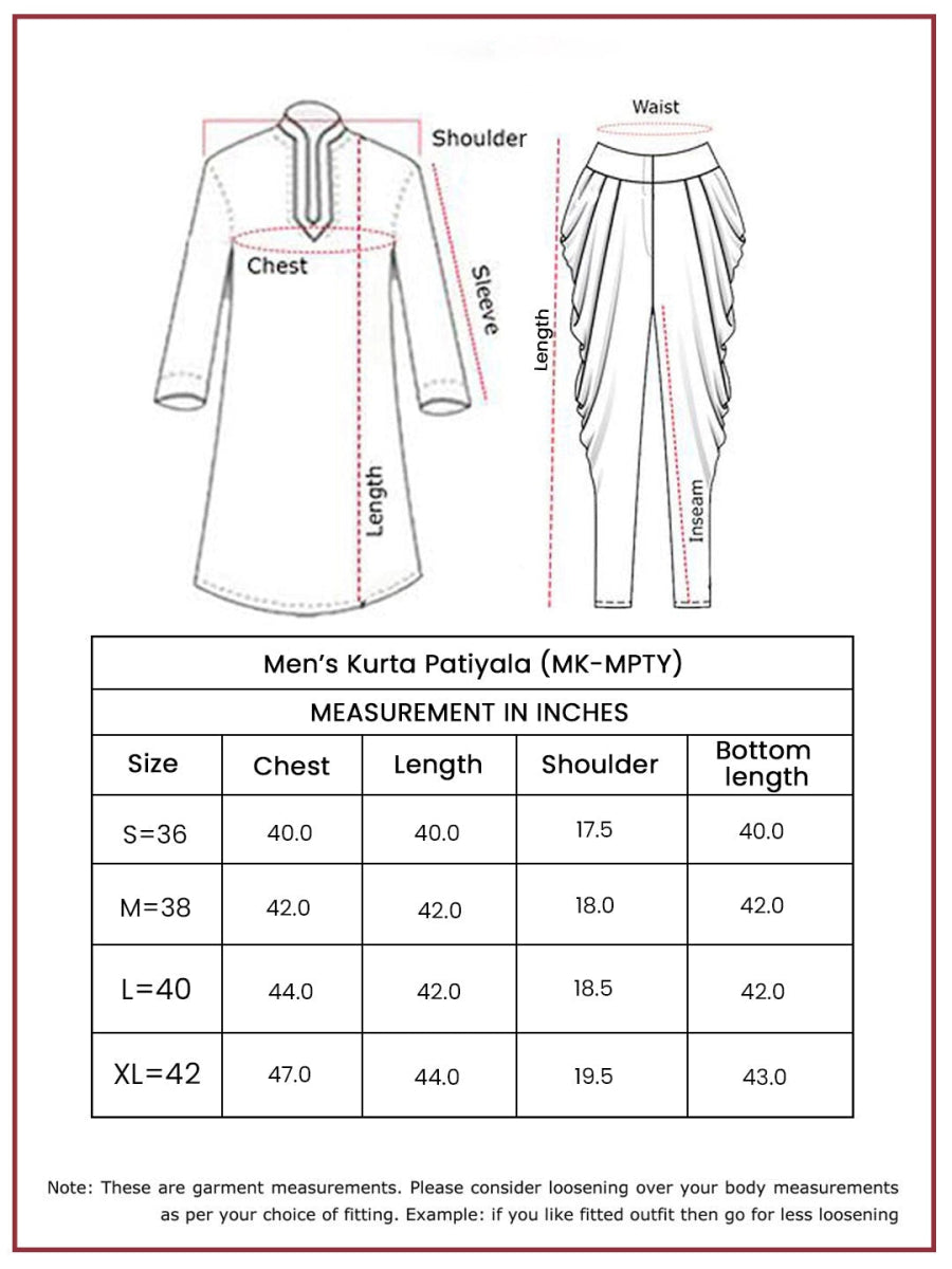 Men's Black Rayon Kurta & Patiala Set - House of Sarvati LLC