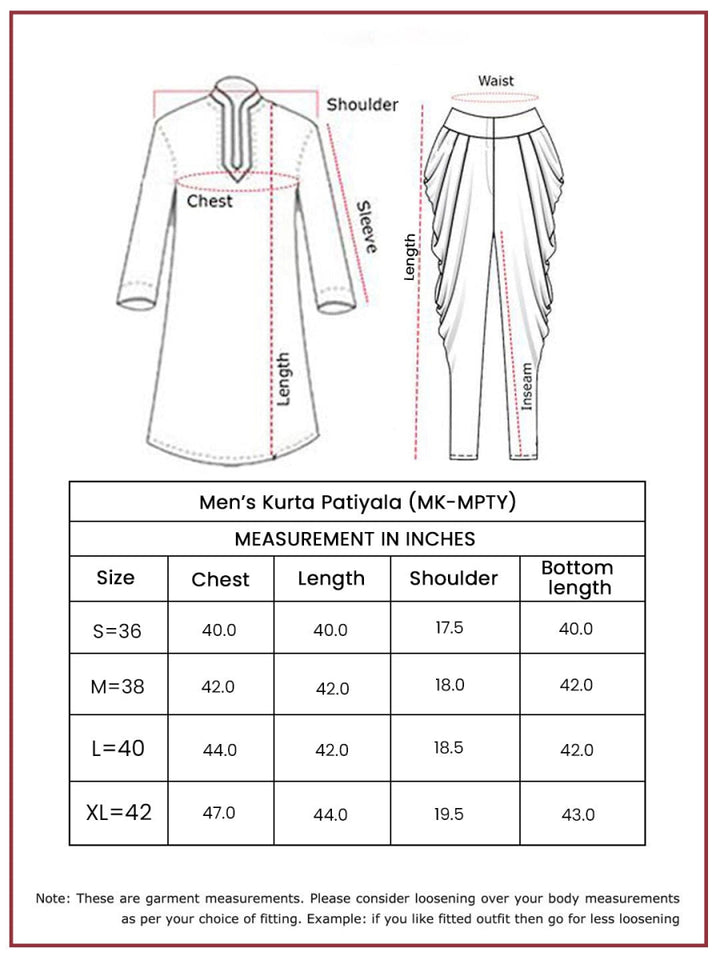 Men's Black Rayon Kurta & Patiala Set - House of Sarvati LLC