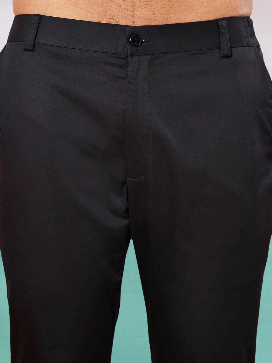 Men's Black Rayon Kurta & Pyjama Set - House of Sarvati LLC